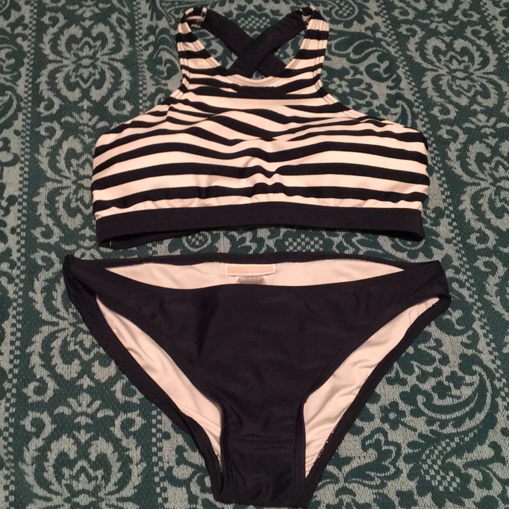 Nautical Michael Kors High-Neck Bikini